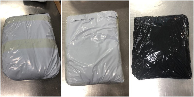 Example of a Lolobuy warehouse parcel wrapped in simple protective packing before shipment